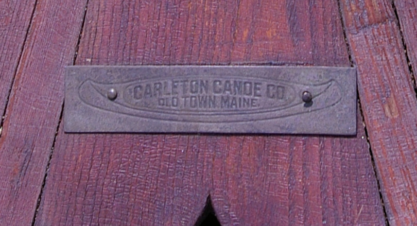 Carleton Canoe Company deckplate