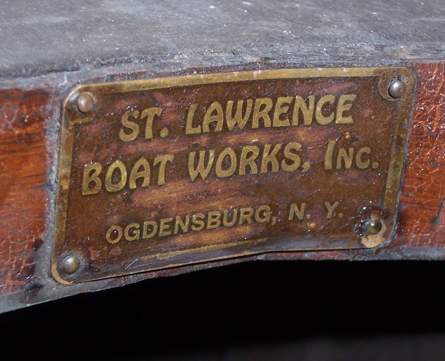 St. Lawrence Boat Works deck plate