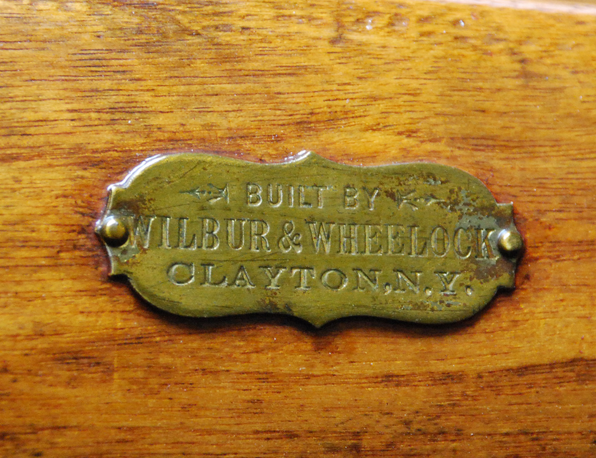 Wilbur and Wheelock deckplate